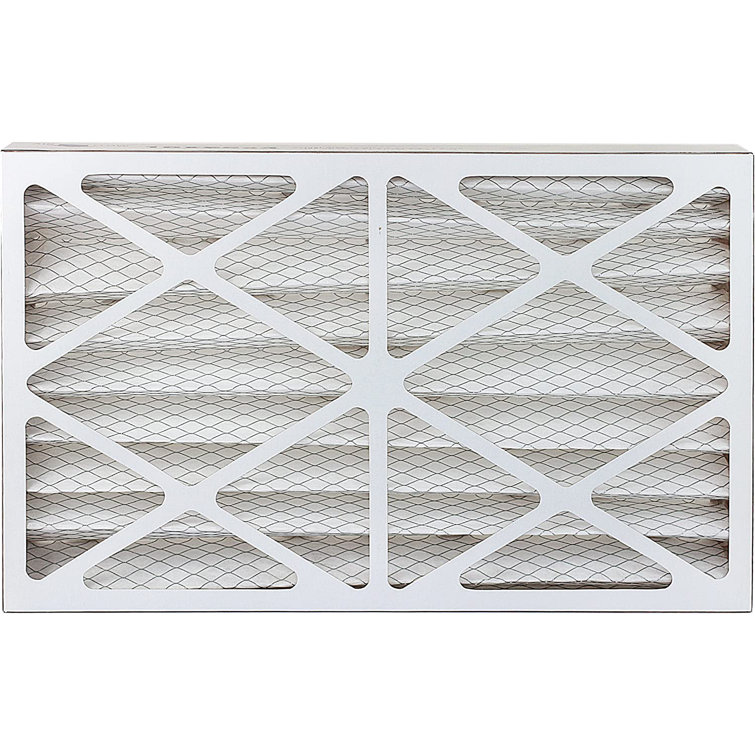 Filterbuy 16x25x4 Air Filter MERV 8, Pleated HVAC AC Furnace Filters